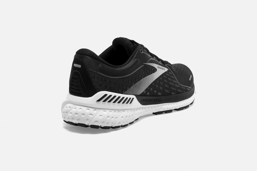 Brooks Adrenaline GTS 21 Road Running Shoes Womens Black/White 824751-QVL